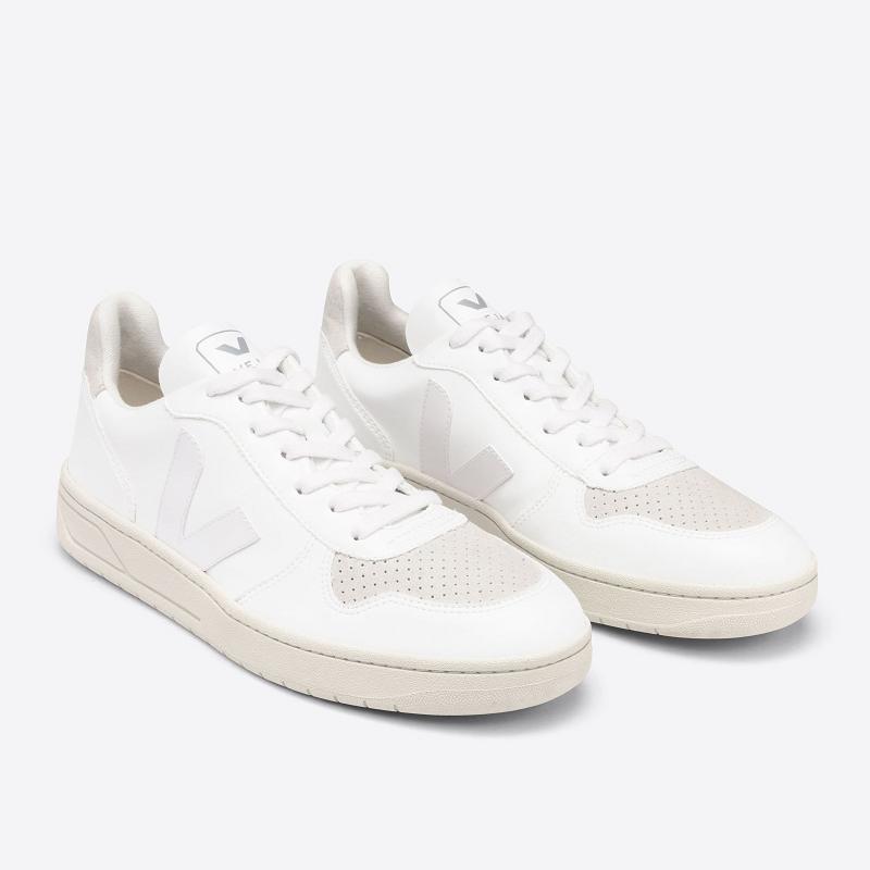 Tenis Veja Mujer Outlet - V-10 Zapatillas Blancas ES3830558